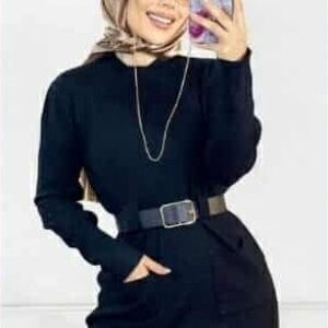 Elegant Black Long-Sleeve Blouse